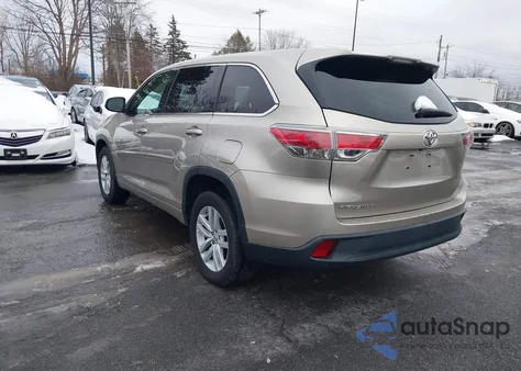 2014 Toyota Highlander Le from USA, damaged, VIN 5TDZARFH9ES005269